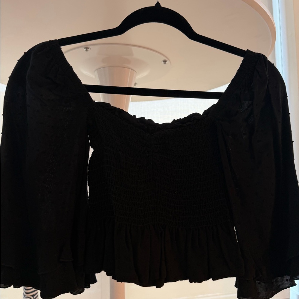Blue Life Black Off-Shoulder Blouse